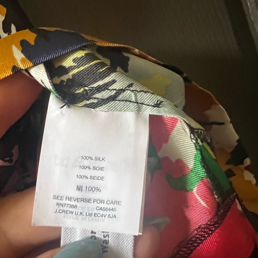 J. Crew Multicolor Abstract Top - Picture 8 of 8